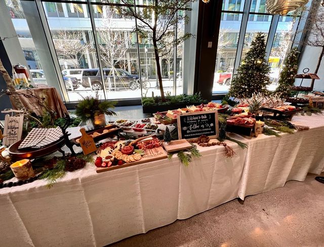 Featured photo from A Festive Corporate Event in Plymouth, MA Featuring Christmas Trees and Warm Holiday Décor