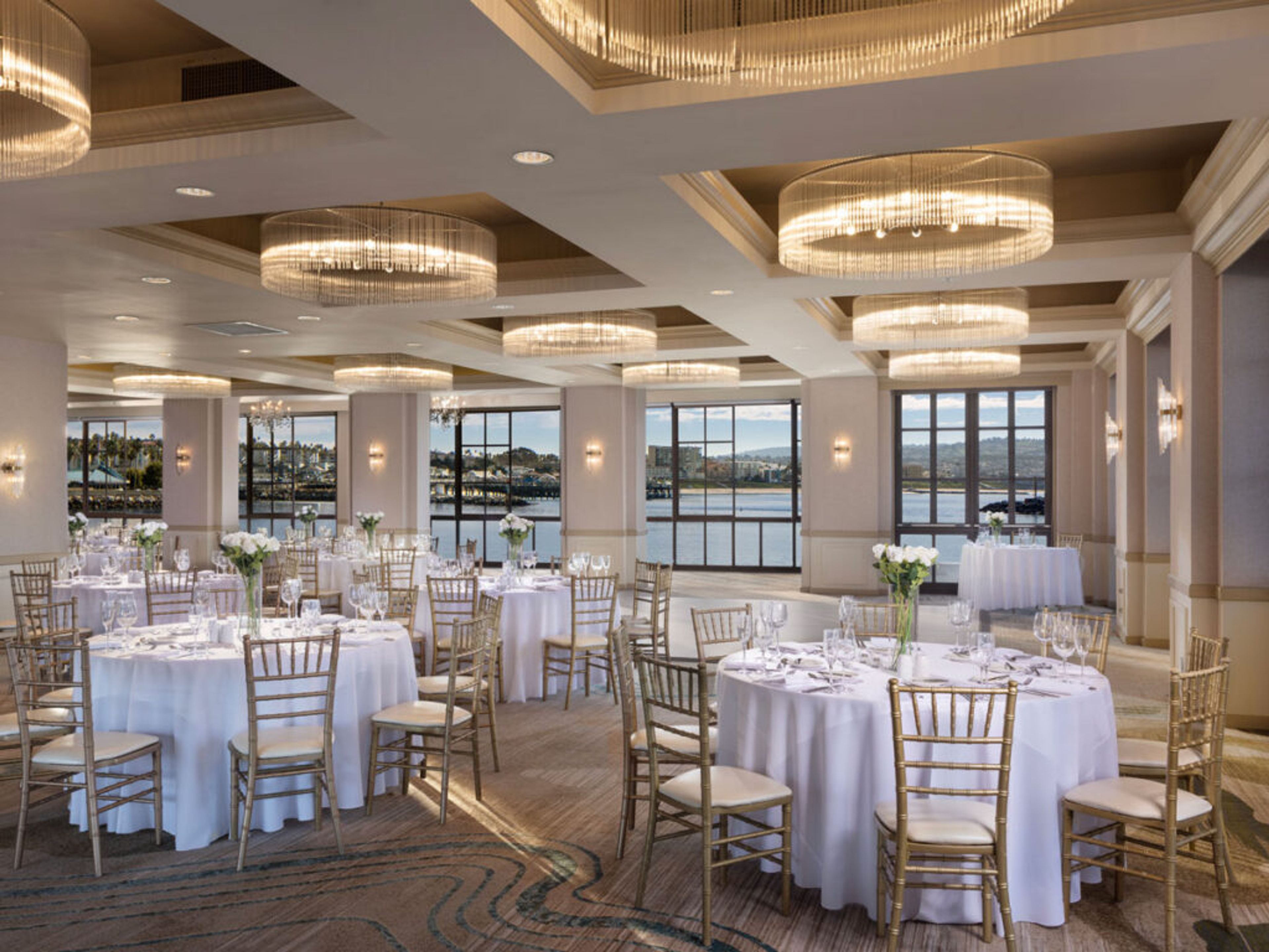 Bayside Ballroom, an event space at The Portofino Hotel & Marina
