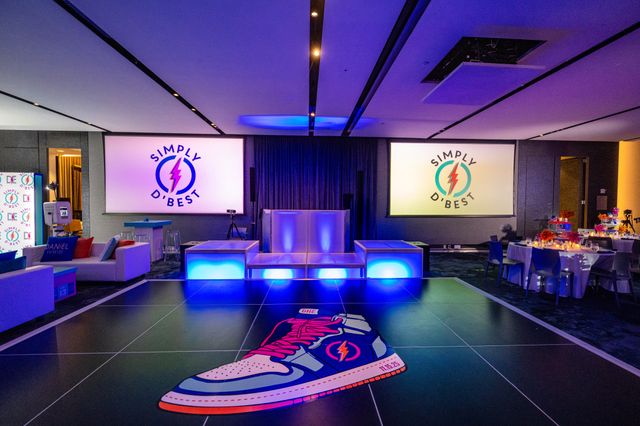 Featured photo from Discover This Energetic Bar Mitzvah at Apella by Alexandria with Neon Graphics and High-Energy Zones