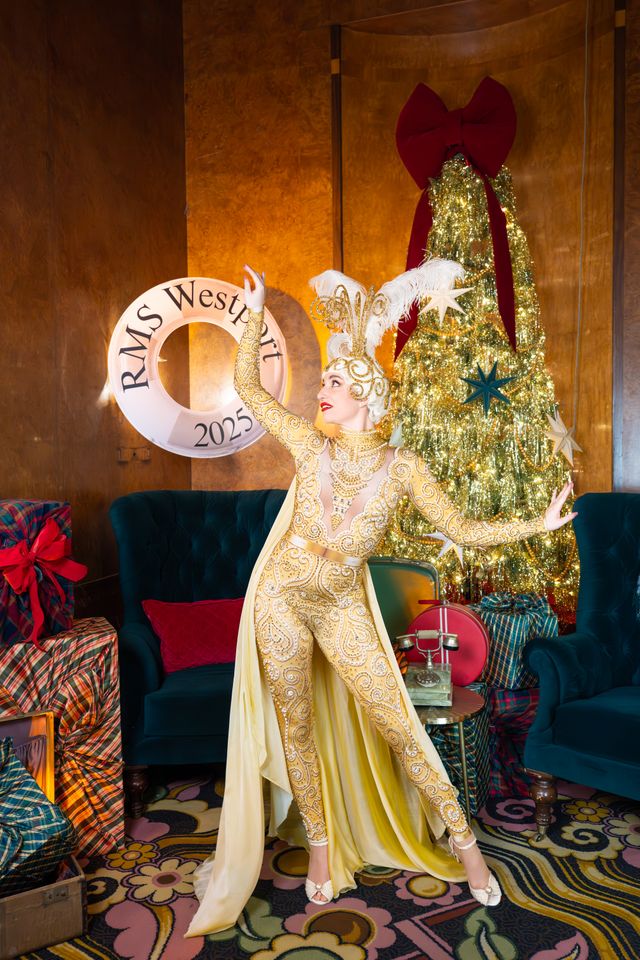 Featured photo from A Vintage Holiday Soirée Aboard the Queen Mary