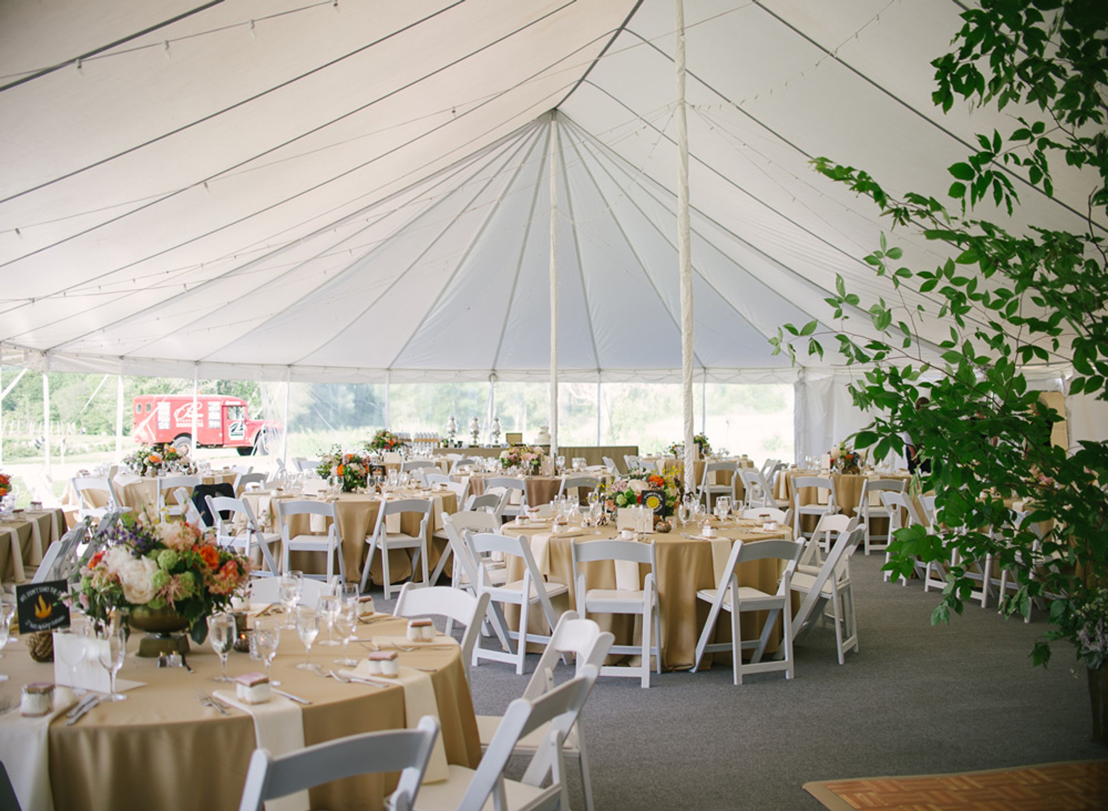 Bluebird Pasture, an event space at Priam Vineyards