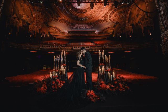 Featured photo from A Dark and Romantic Evening for Katherine and Romaine's Wedding in a Gothic Theater