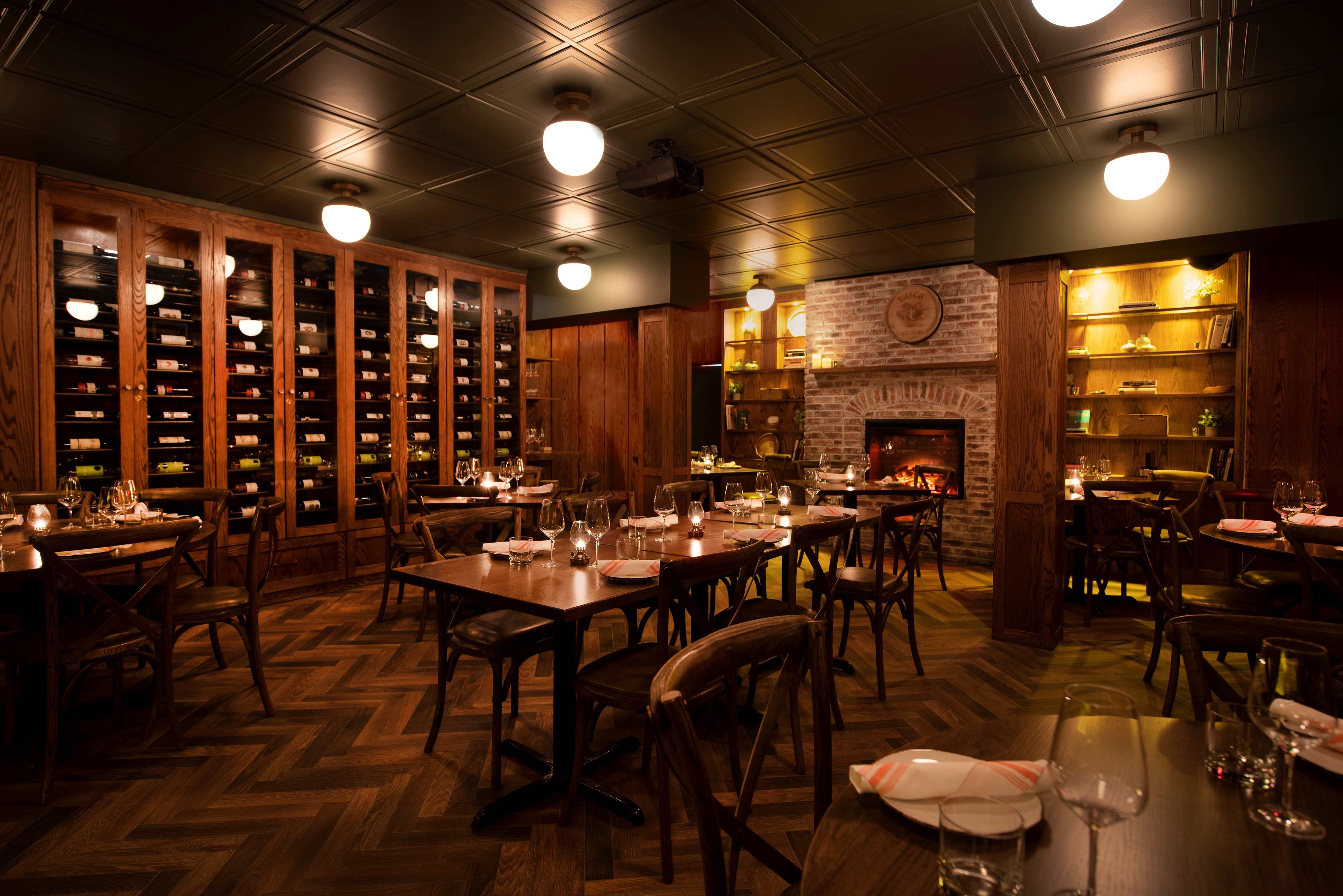 Wine Room, an event space at Tasca NYC