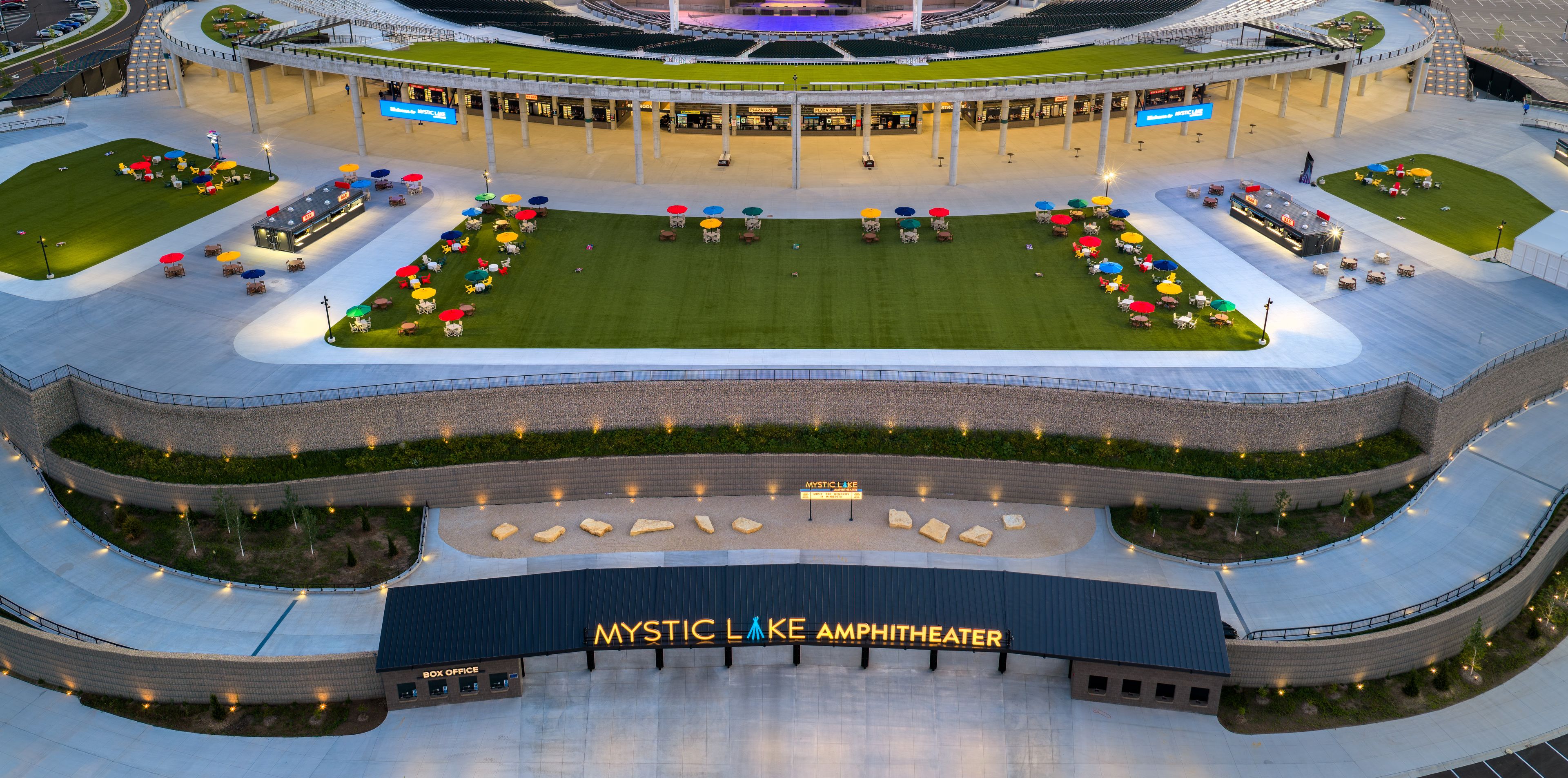 The Lawn, an event space at Mystic Lake Amphitheater
