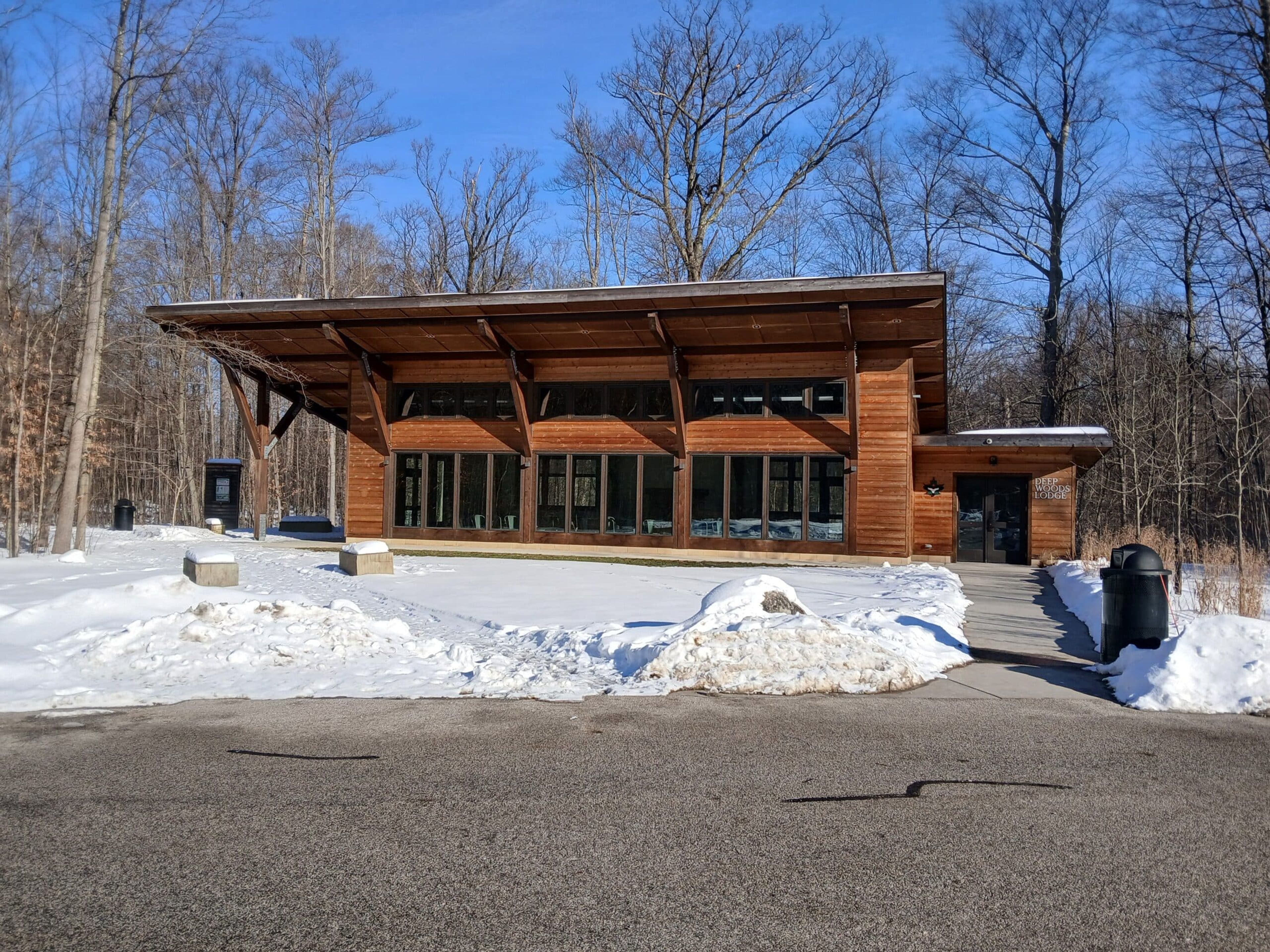 Deep Woods Lodge, an event space at Big Creek Park, Geauga Park District
