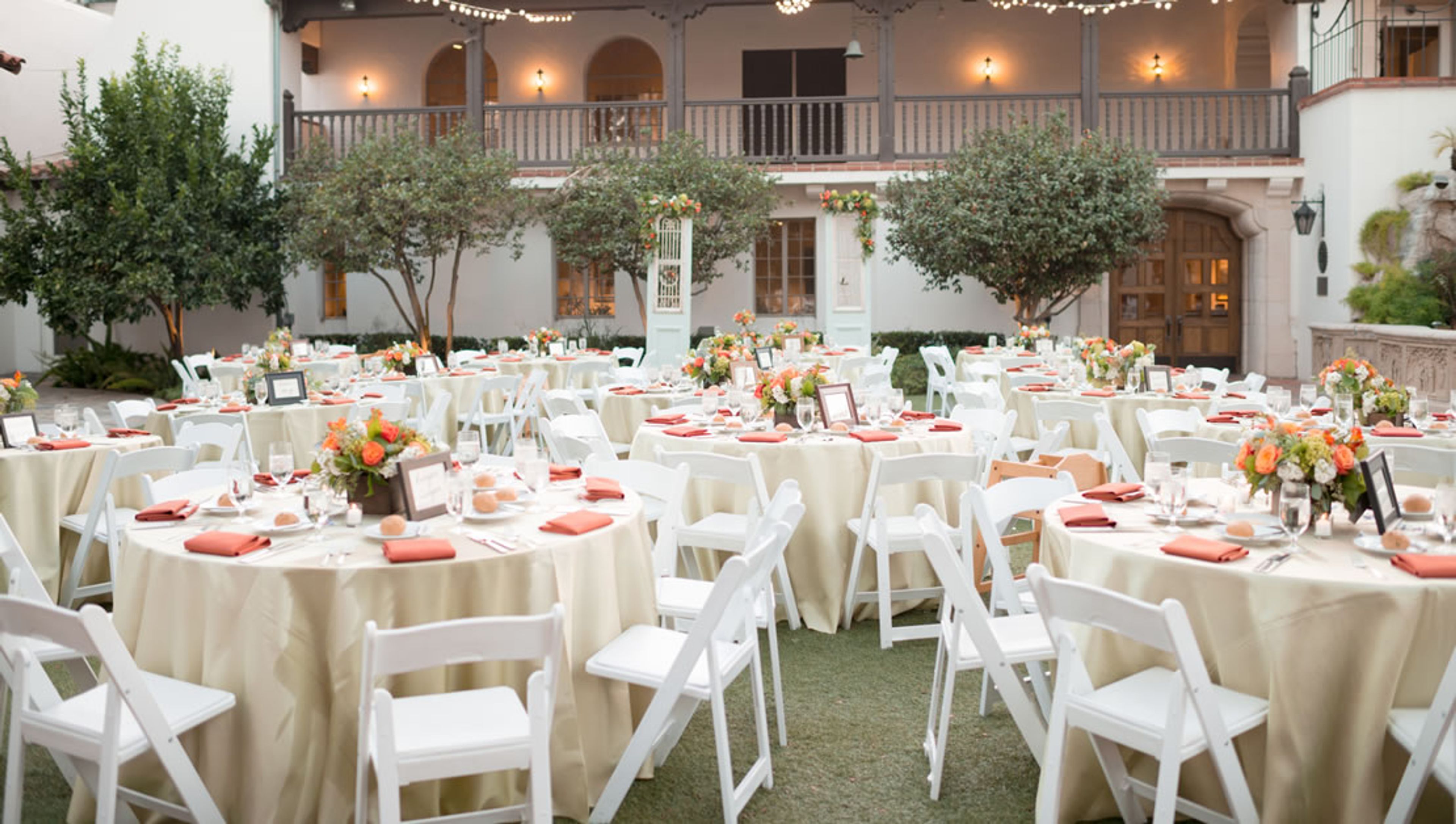 Historic Key Courtyard, an event space at Bowers Museum