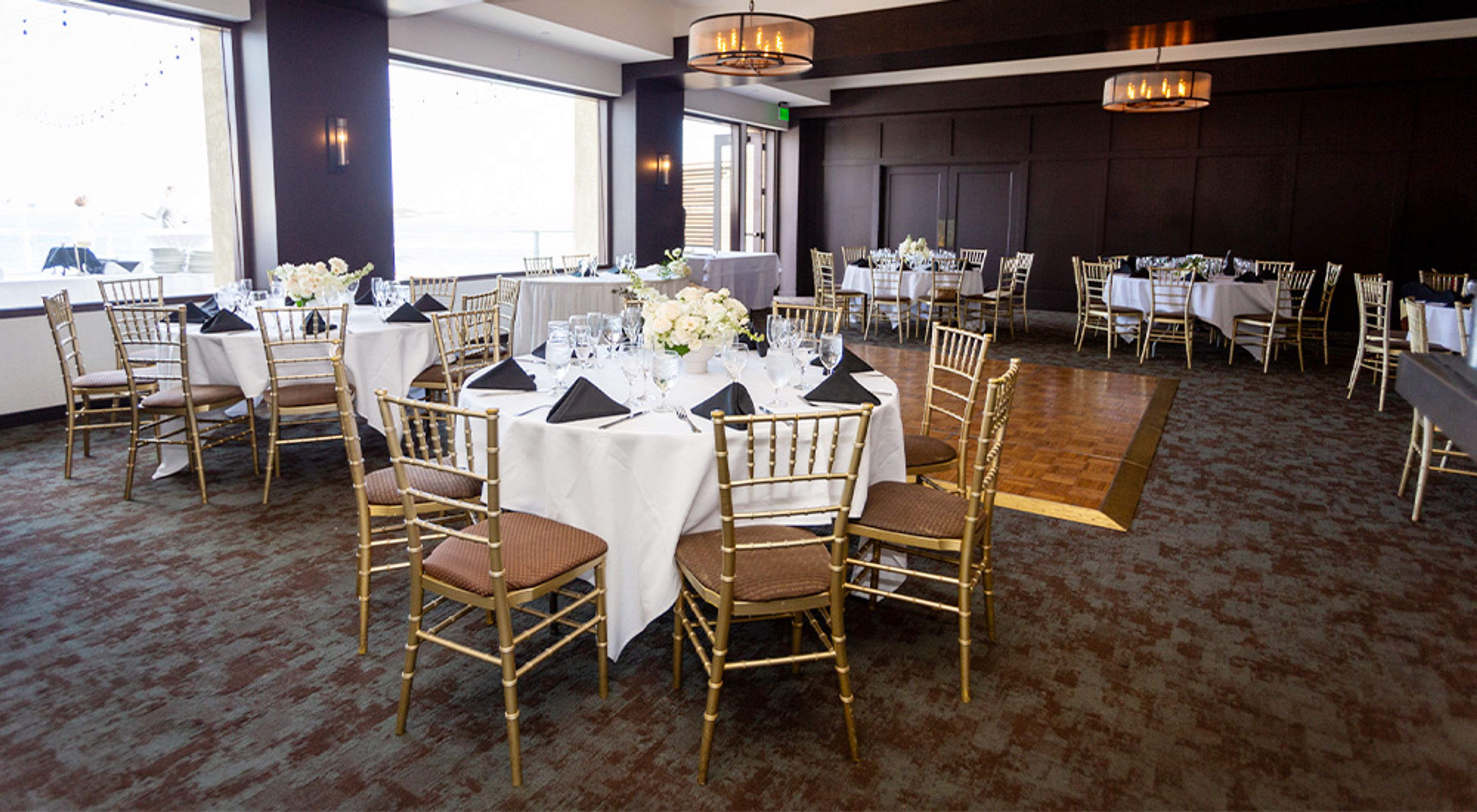 Harbor View Room, an event space at Tom Ham's Lighthouse