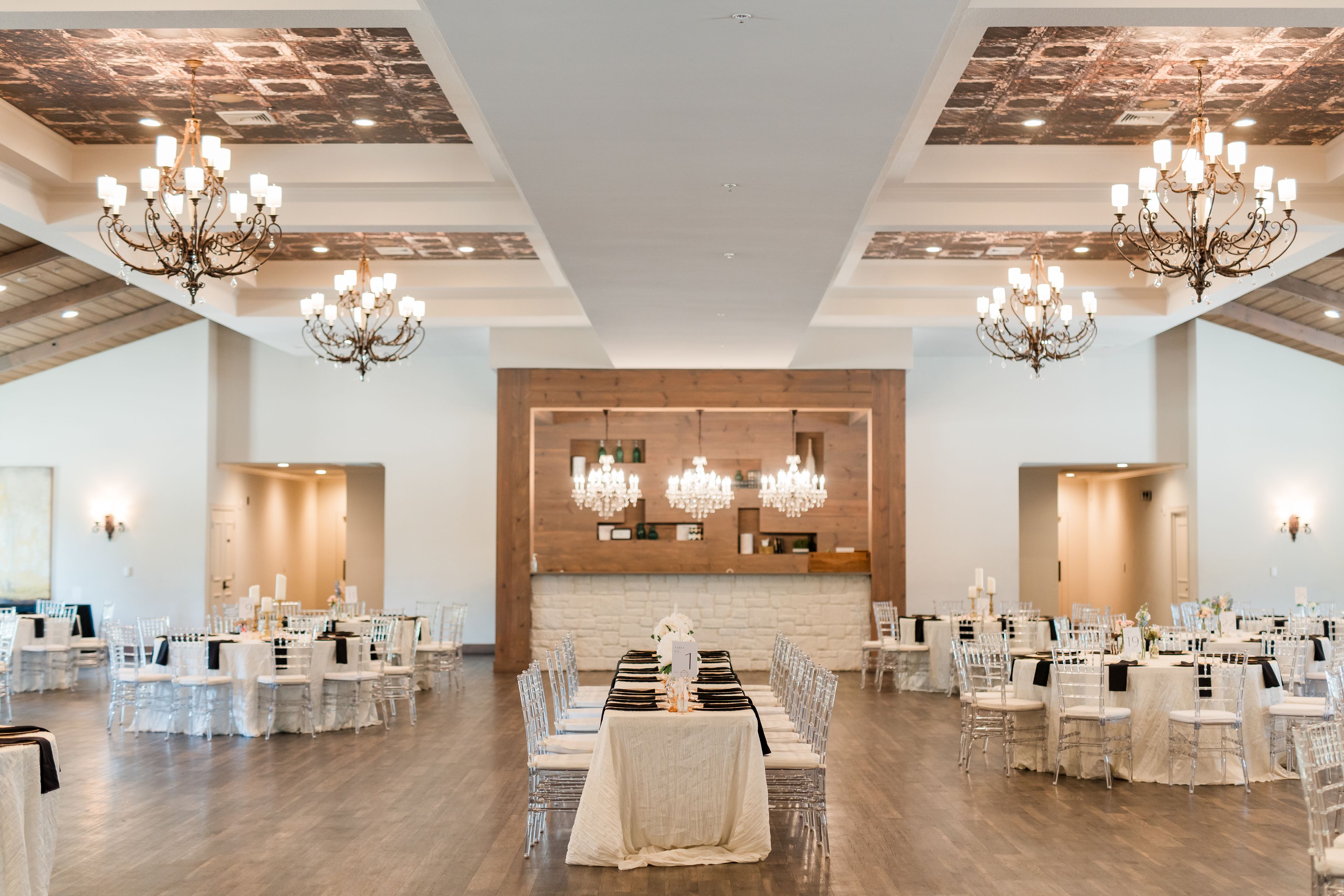 Reception Hall, an event space at Hidden Pines Chapel Highland Village