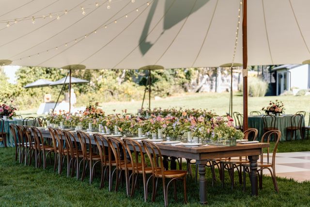 Featured photo from A Seaside Wedding at Hotel Moraine Featuring Blush and Peach Florals with an Open-Air Reception