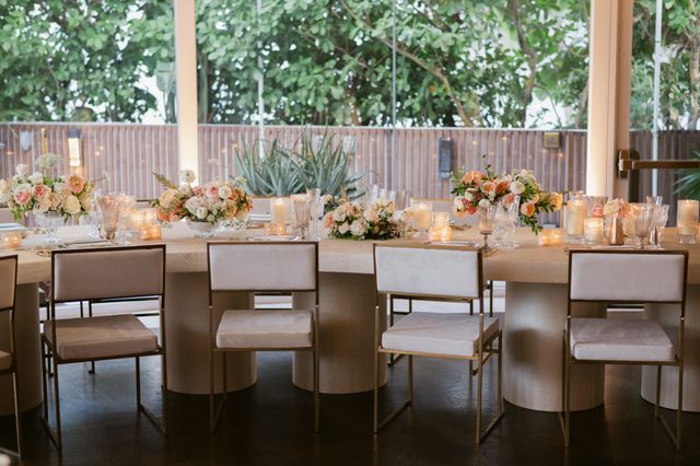 Featured photo from Celebrate This Miami Beach Wedding at Faena with Candlelit Tablescapes and Layered Floral Arrangements