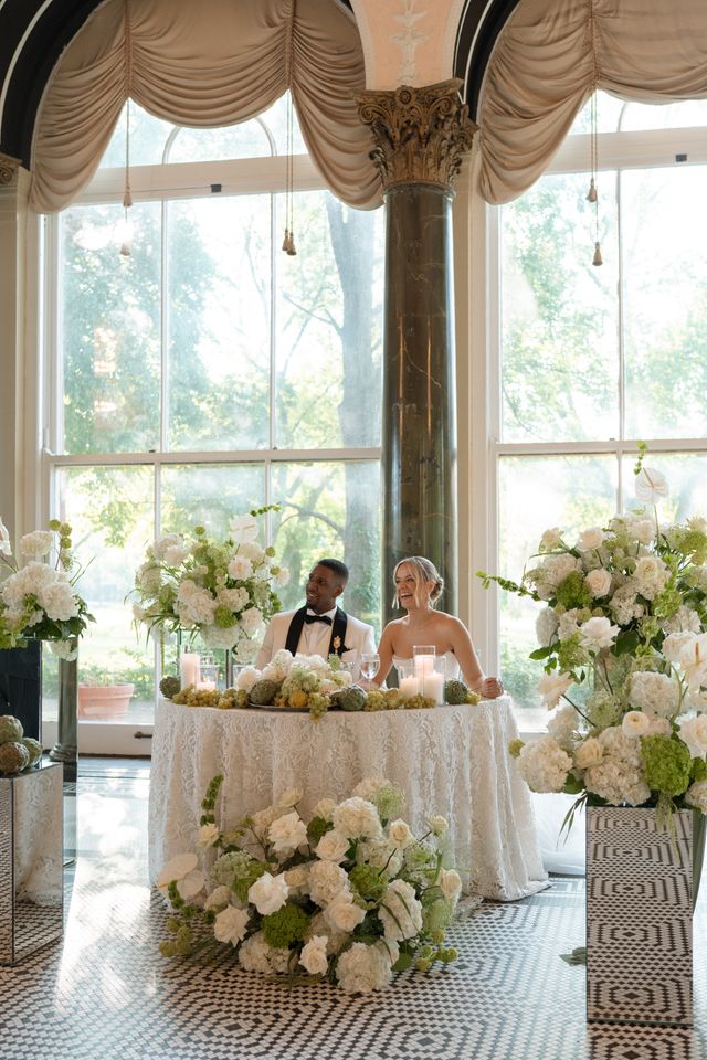 Featured photo from See This Garden-Inspired Wedding with Grand White Florals at South Shore Cultural Center