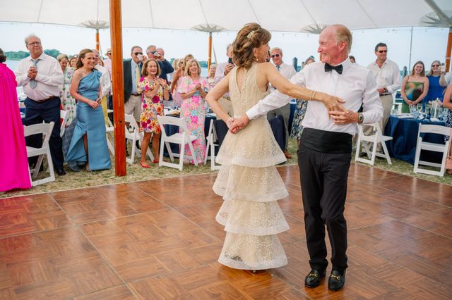 Featured photo from Carolyn & Randy’s Coastal Wedding at Tred Avon Yacht Club