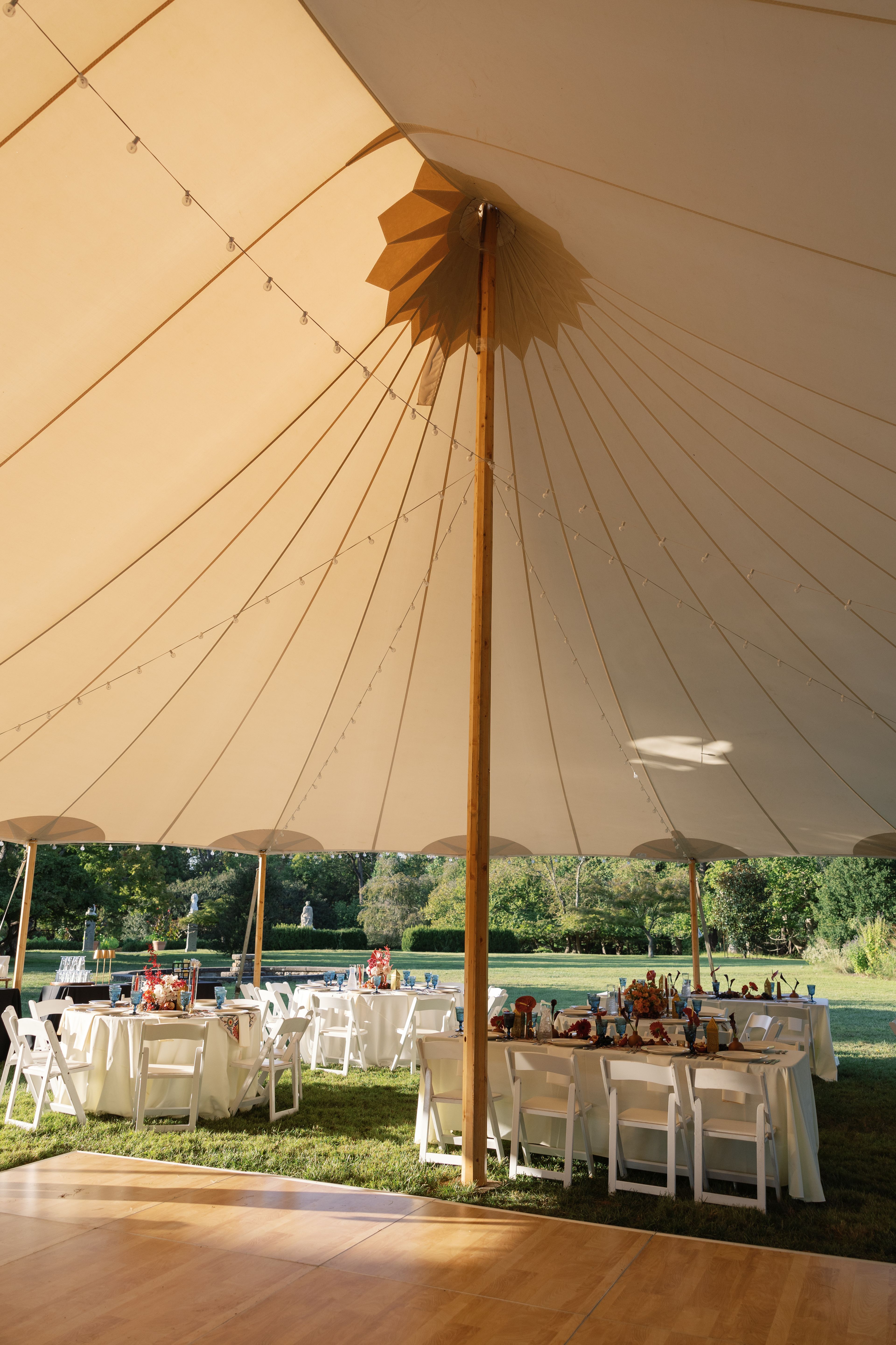 Tented Garden Reception, an event space at Cylburn Mansion