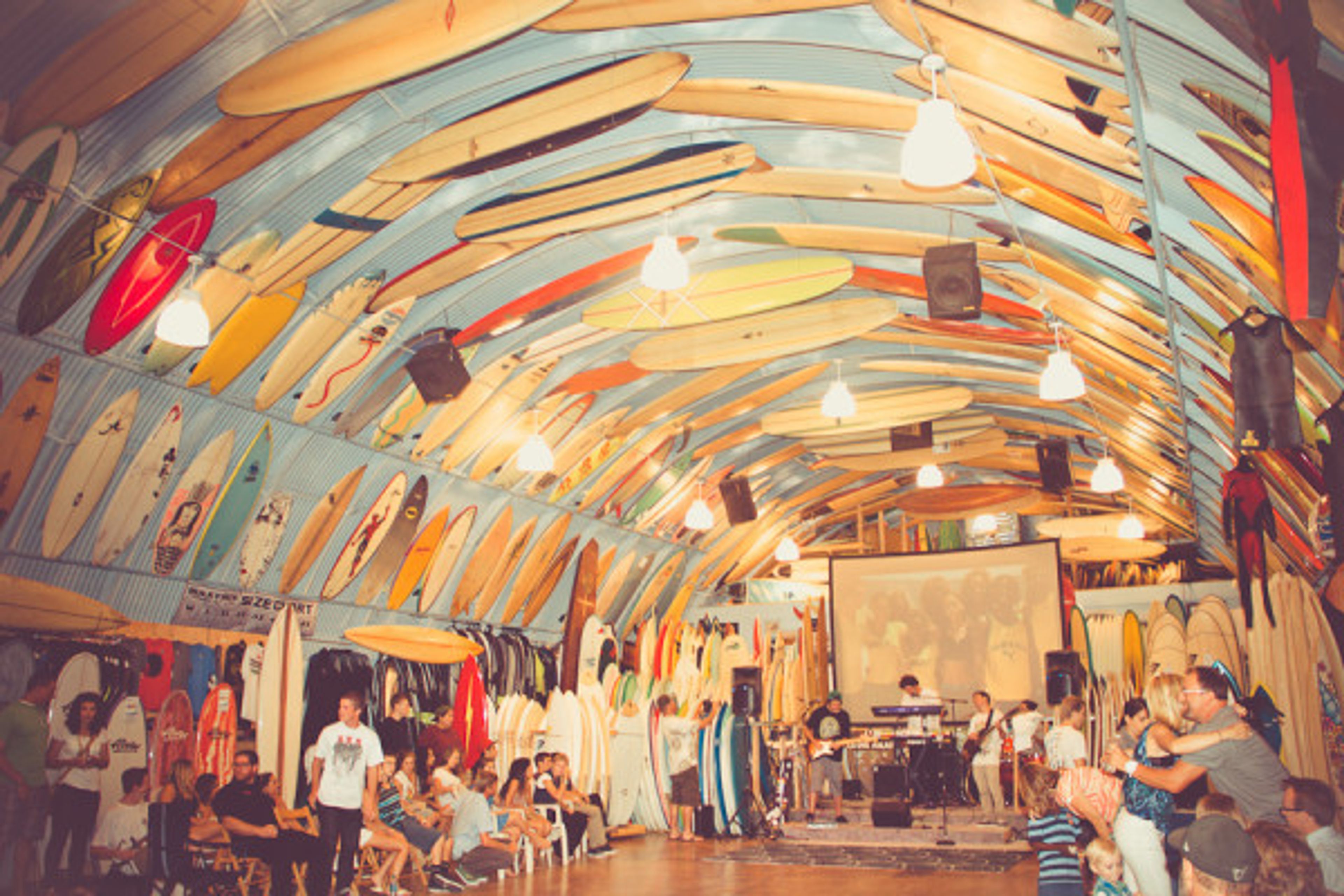 Bird's Surf Shop, an event space at Bird's Surf Shed