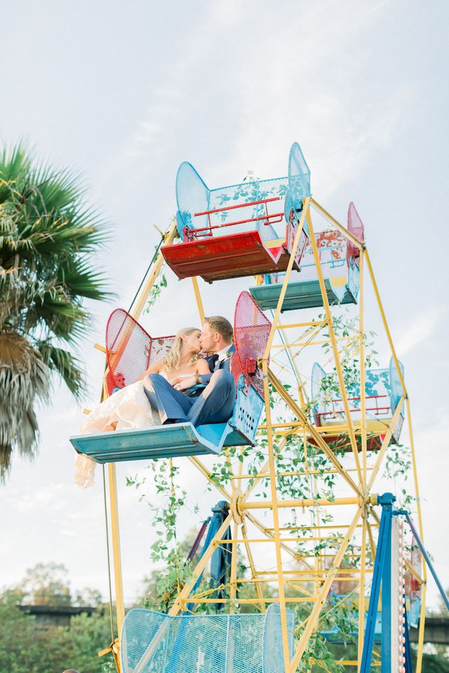 Featured photo from Fun Filled Wedding on Private Beach with Ferris Wheel, Carnival- Inspired Food and Classic Southern Style