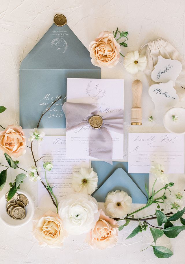 Featured photo from Soft Romantic Blue Naples Wedding