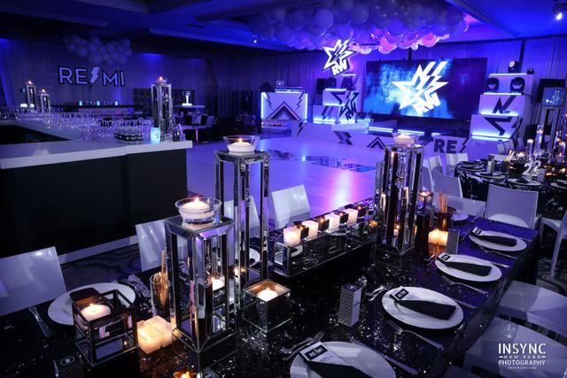 Featured photo from Black Sequin Bat Mitzvah