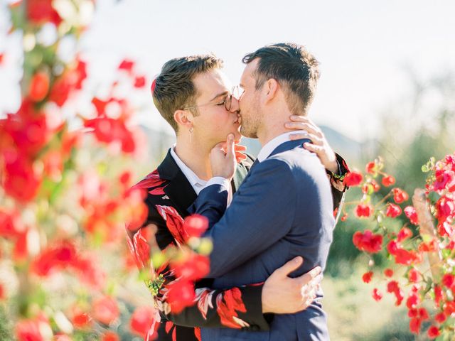 Featured photo from Intimate Colorful Bougainvillea Love: Knox & Erik