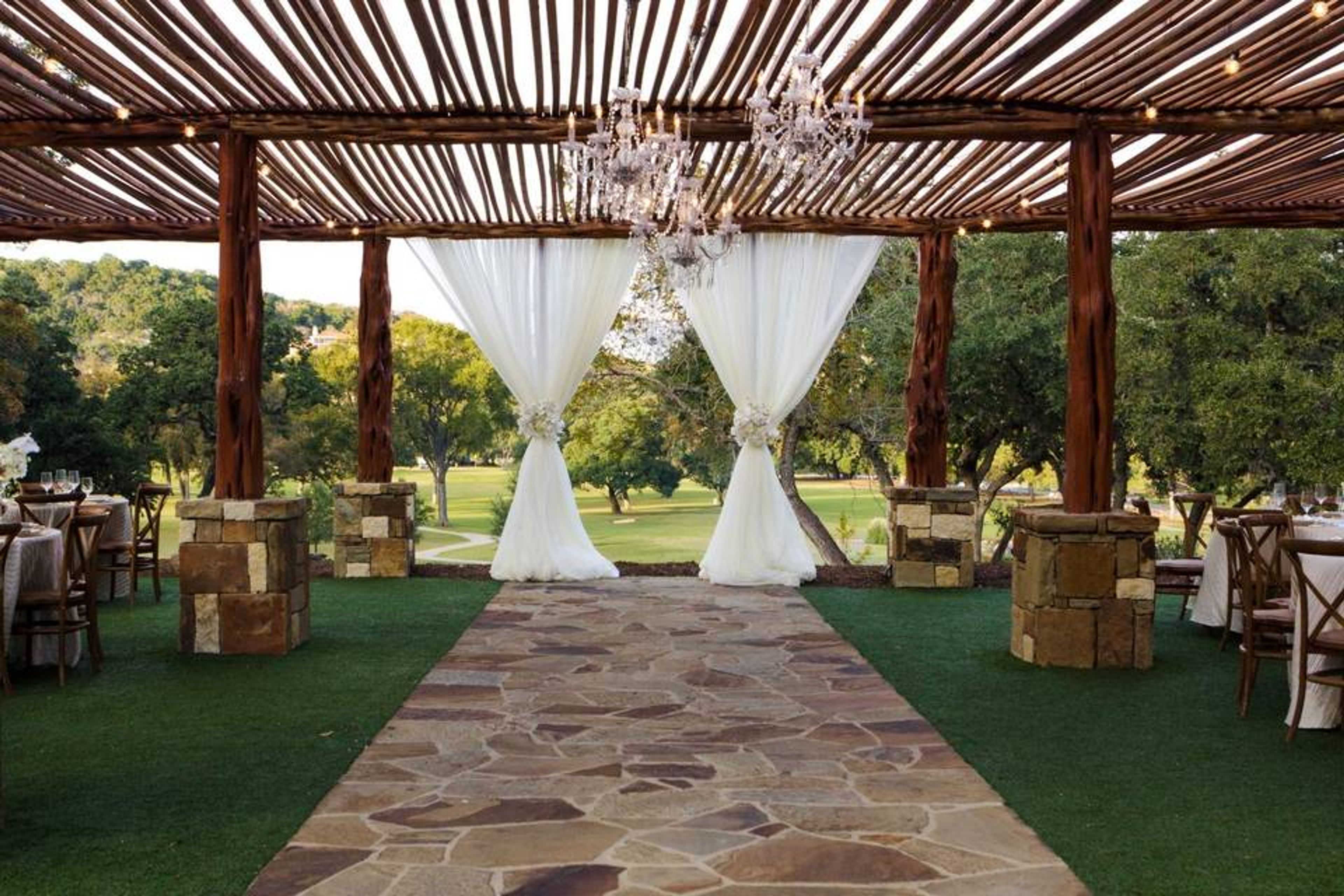 Oaks Pavilion, an event space at Tapatio Springs Hill Country Resort & Spa