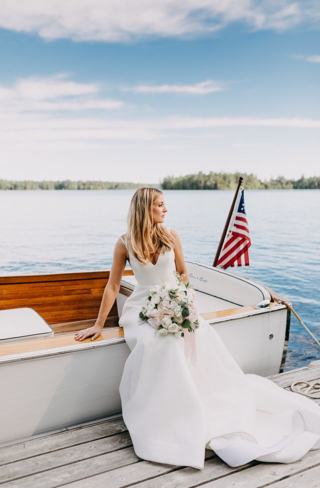 Featured photo from Elegant Lake Sebago Wedding at Migis Lodge