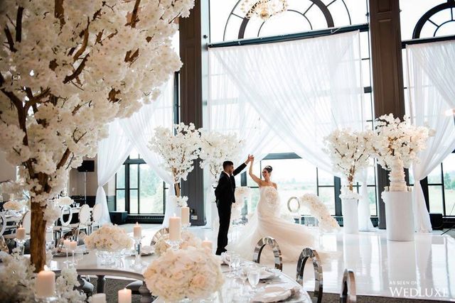 Featured photo from Nazanin + Nima's Beautiful Outdoor White Wedding