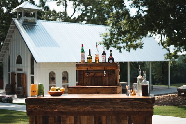 Featured photo from Elegant, Rustic Bar Setup