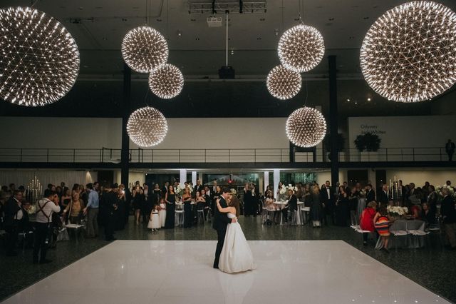 Featured photo from White Acrylic Dance Floor Houston Wedding