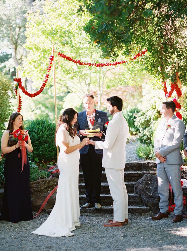 Featured photo from Outdoor Floral Garden Wedding at Marin Art and Garden Center in Ross, CA