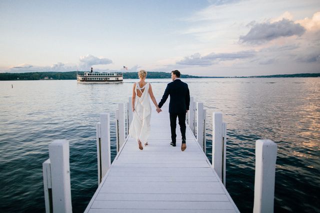Featured photo from Greta and Zac's lakeside wedding