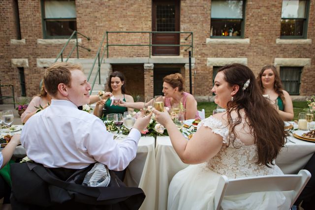 Featured photo from Nicolle and Jacob's Very Chicago Micro Wedding with an Intimate Dinner in the Glessner House Courtyard