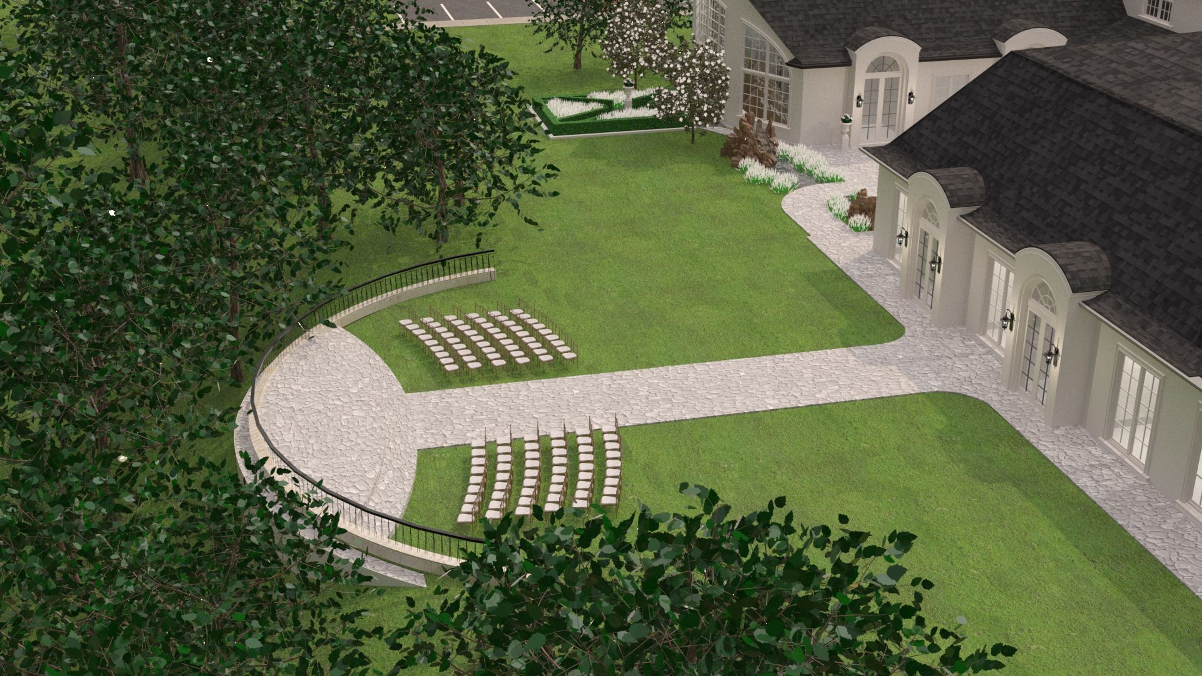 Exterior, an event space at The Hillside Estate