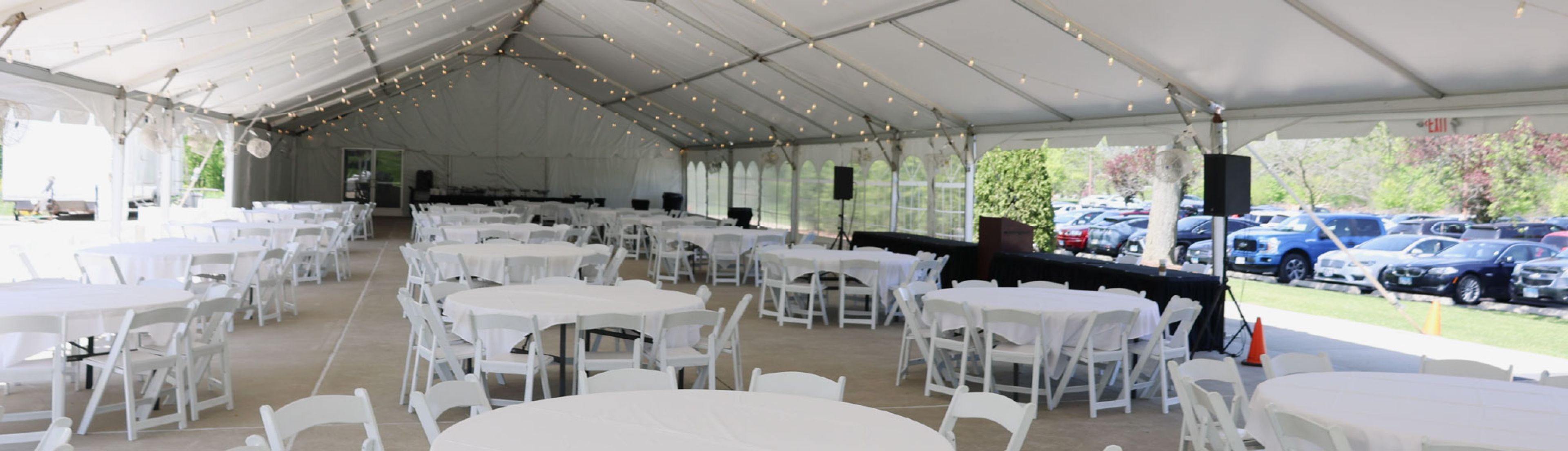 The Pavilion, an event space at White Pines Golf Club