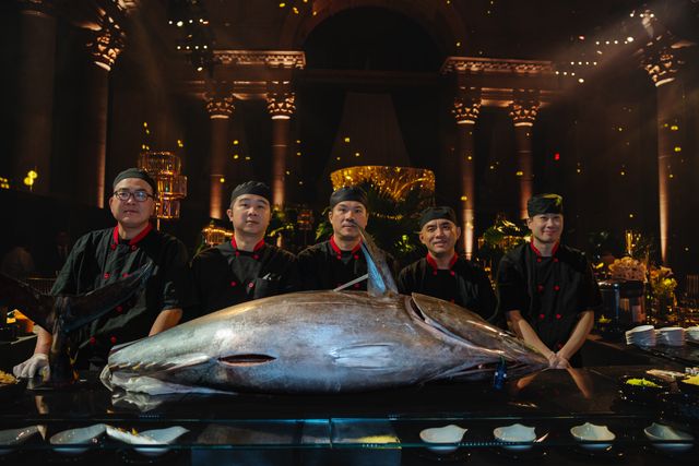 Featured photo from Revel In This Chef-Led Cocktail Party with Whole Bluefin Tuna Carving at Cipriani Wall Street