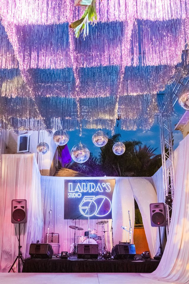 Featured photo from Studio 54 Backyard Birthday Party in Los Angeles, California