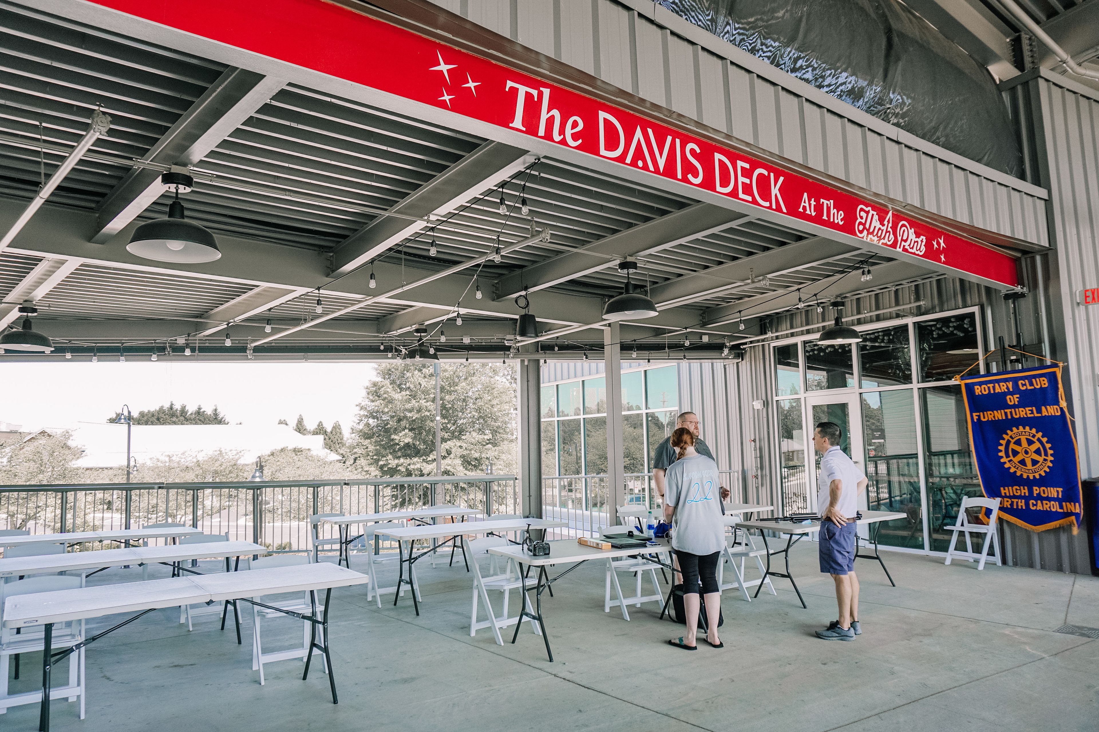 The Davis Deck Terrace, an event space at Catalyst Club @ Truist Point