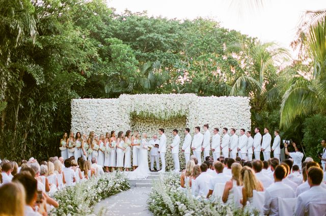 Featured photo from Simply Elegant White Beach Wedding at Rosewood Mayakoba in Playa Del Carmen, MX