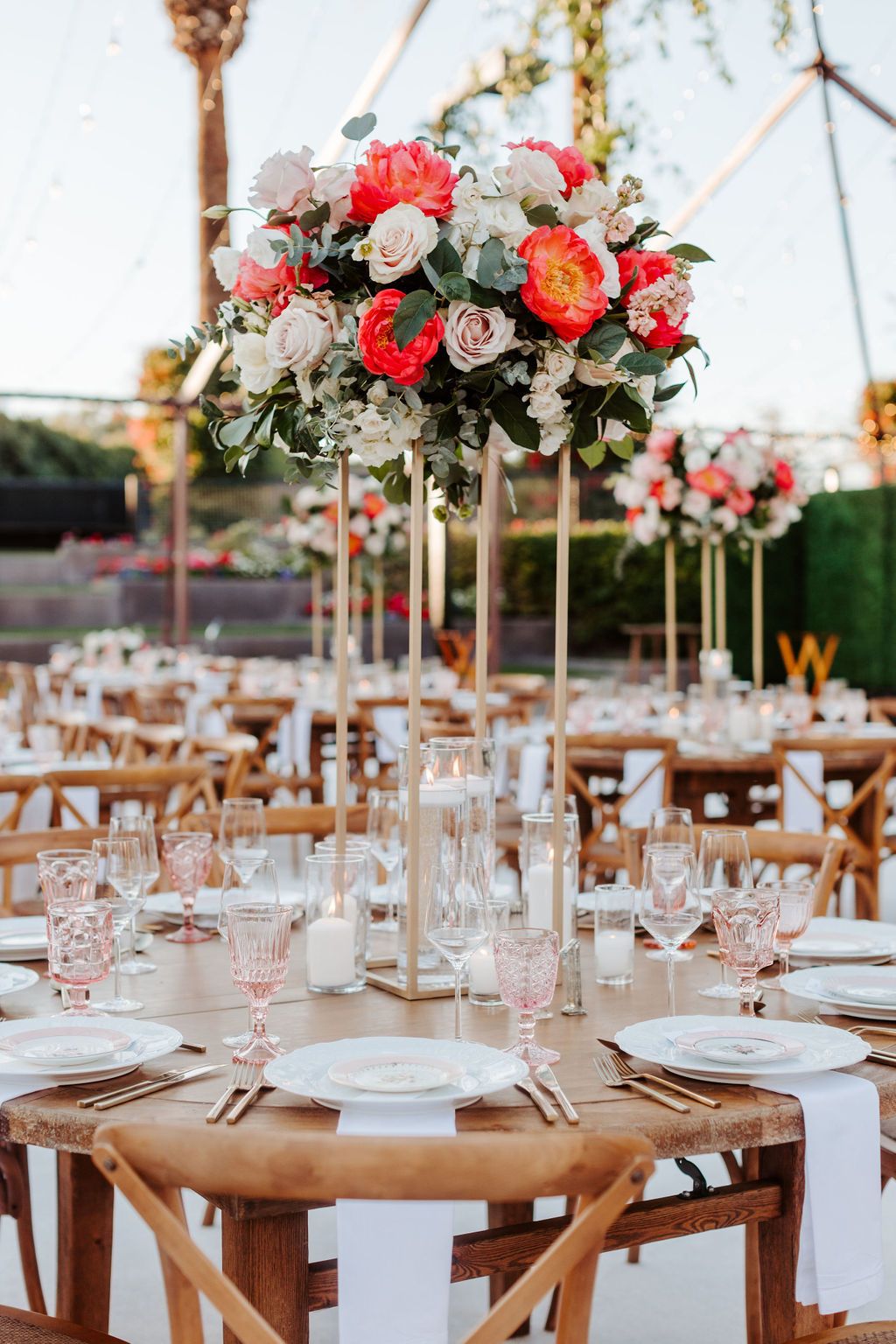 Breathtaking Outdoor Wedding at The Vintage Club in Indian Wells,  California | COJ Events | PartySlate, image size:1024x1536