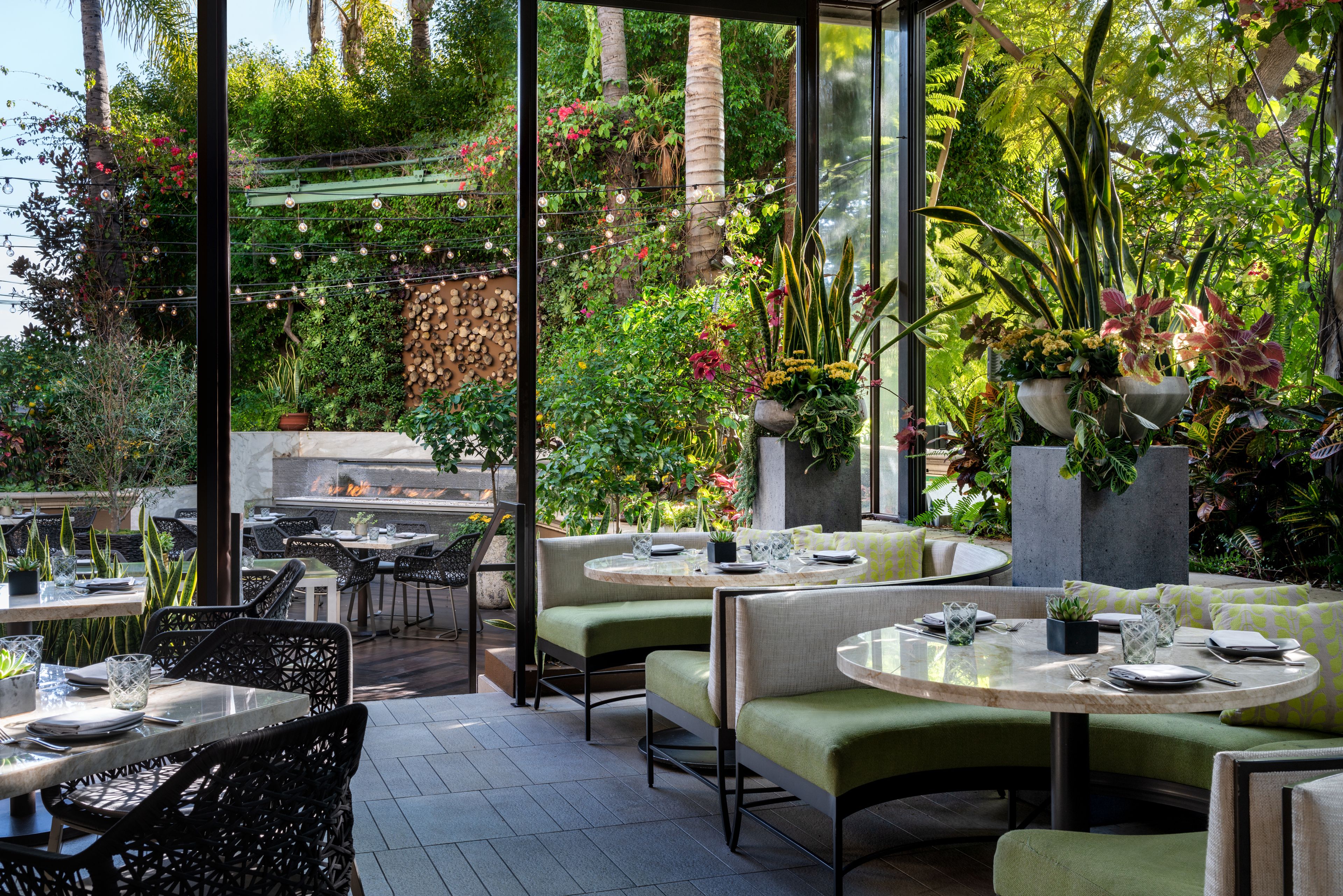 Culina Patio, an event space at Four Seasons Los Angeles at Beverly Hills