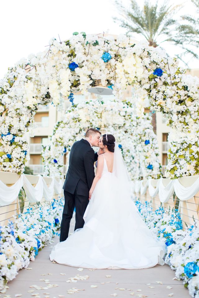 Featured photo from White and Blue Fairytale Floral Wedding in Scottsdale, AZ