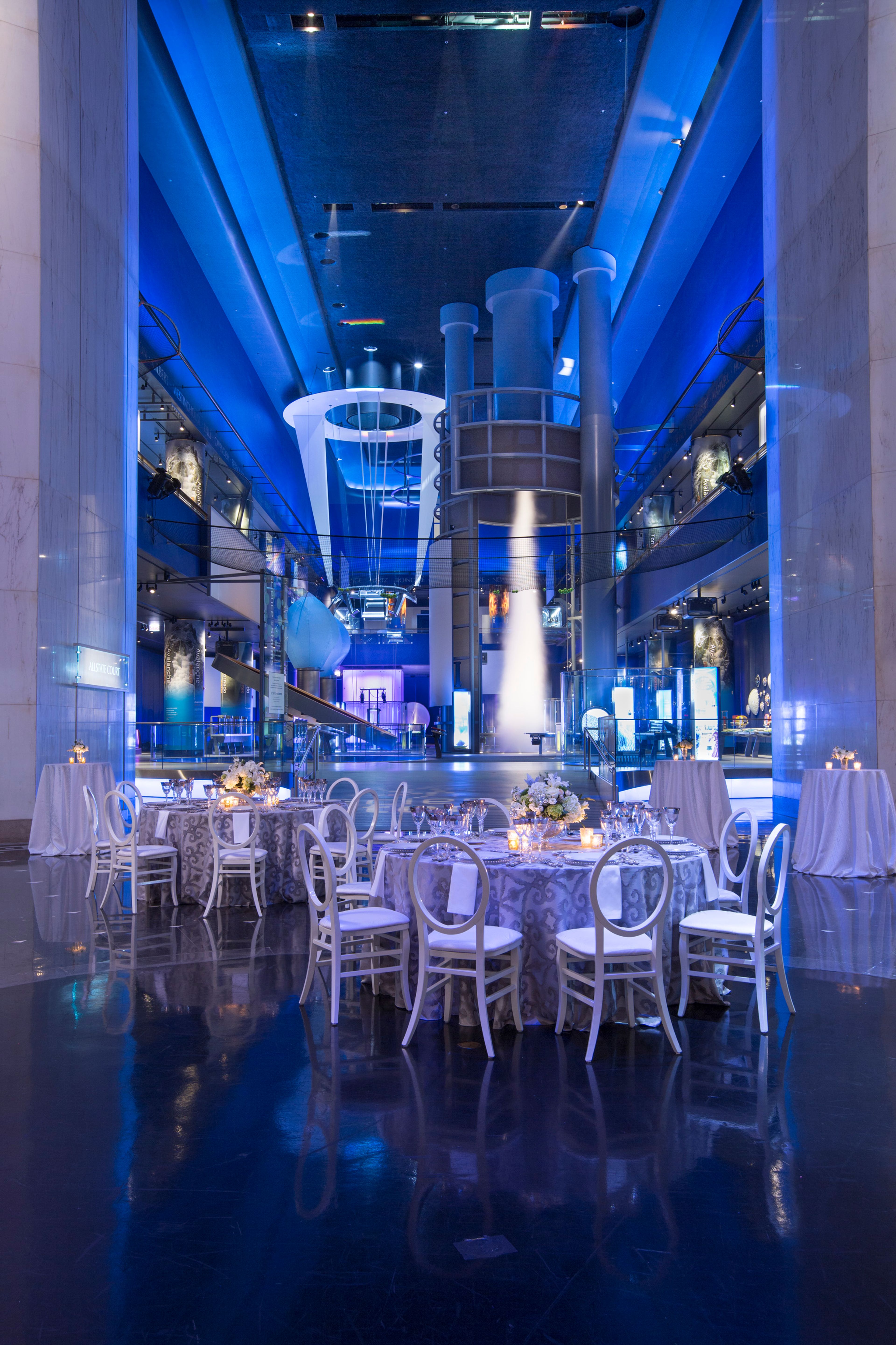Rotunda, an event space at Griffin Museum of Science and Industry, Chicago