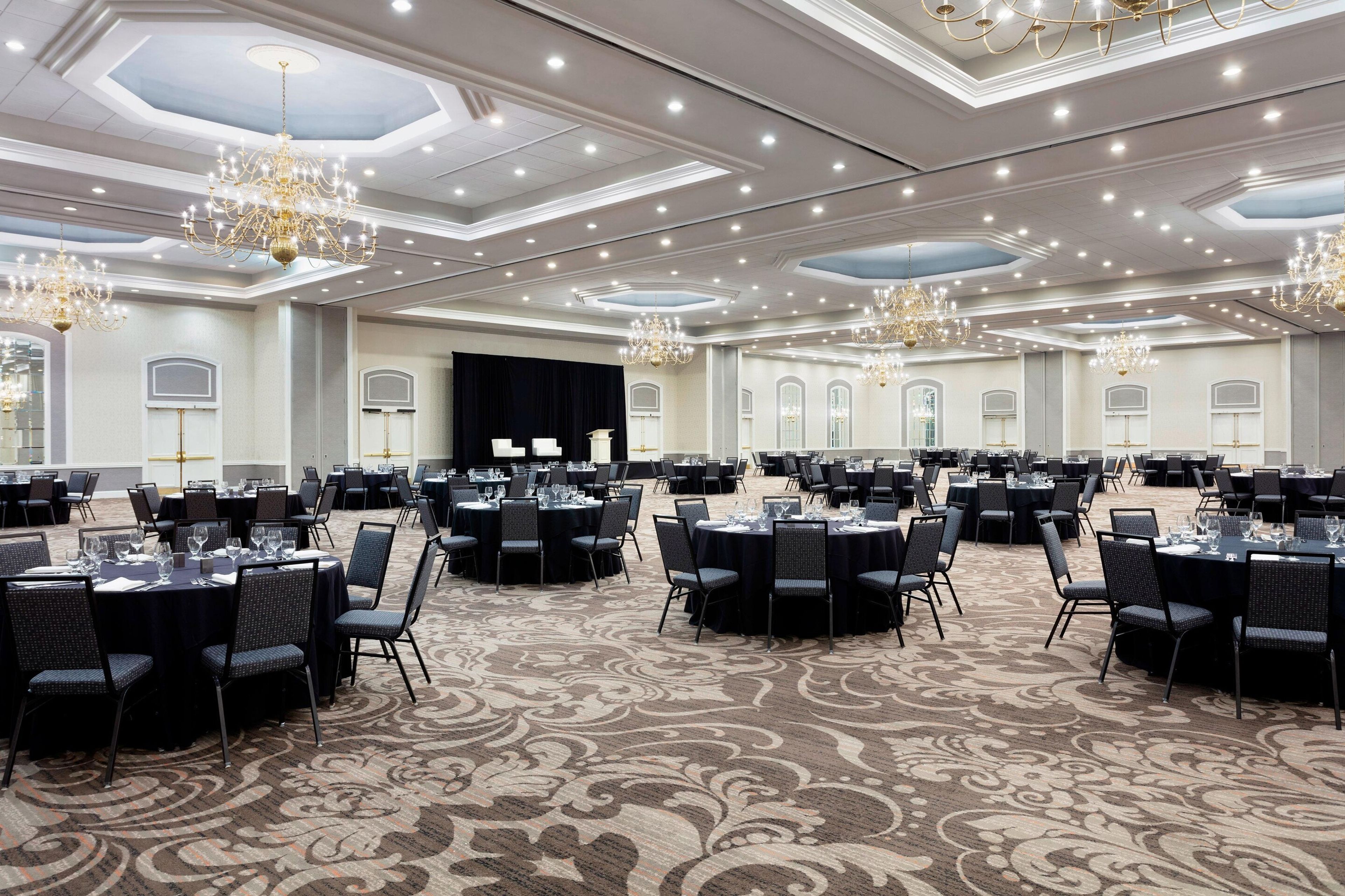 Symphony Ballroom, an event space at Le Méridien Charlotte & Sheraton Charlotte Hotel