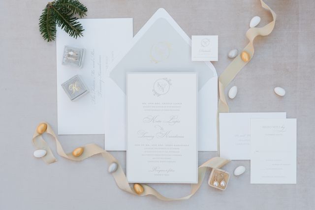 Featured photo from Katie & Tommy Winter Wonderland Greek Wedding