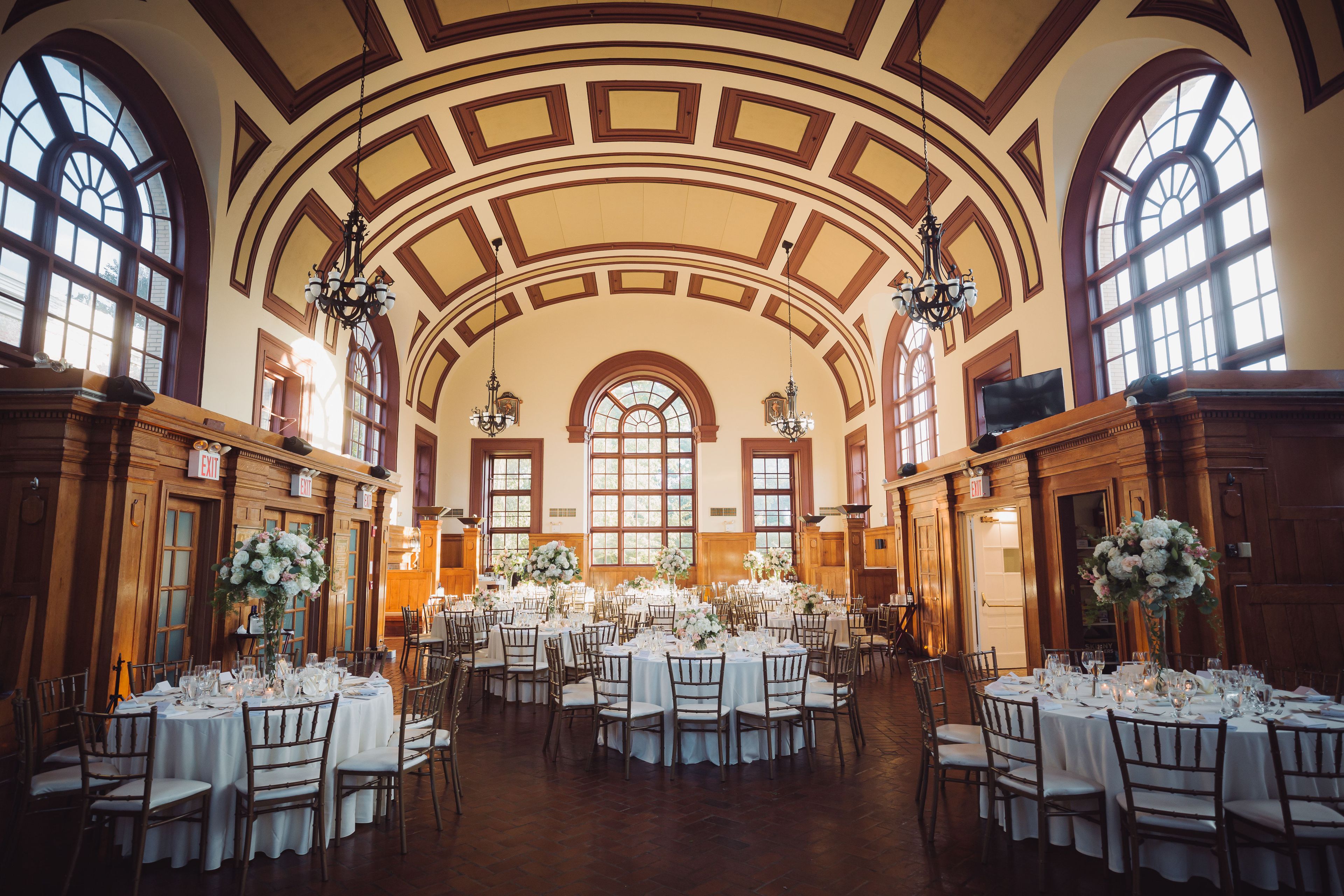 The Great Hall Ballroom, an event space at Celebrate at Snug Harbor