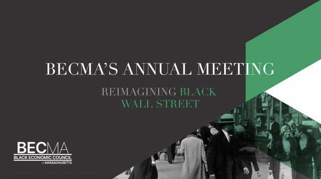 Featured photo from Reimaging Black Wall Street, a BECMA Virtual Event