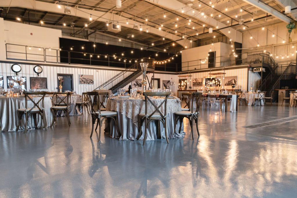 The Hangar at Regatta Harbour prepared for an event