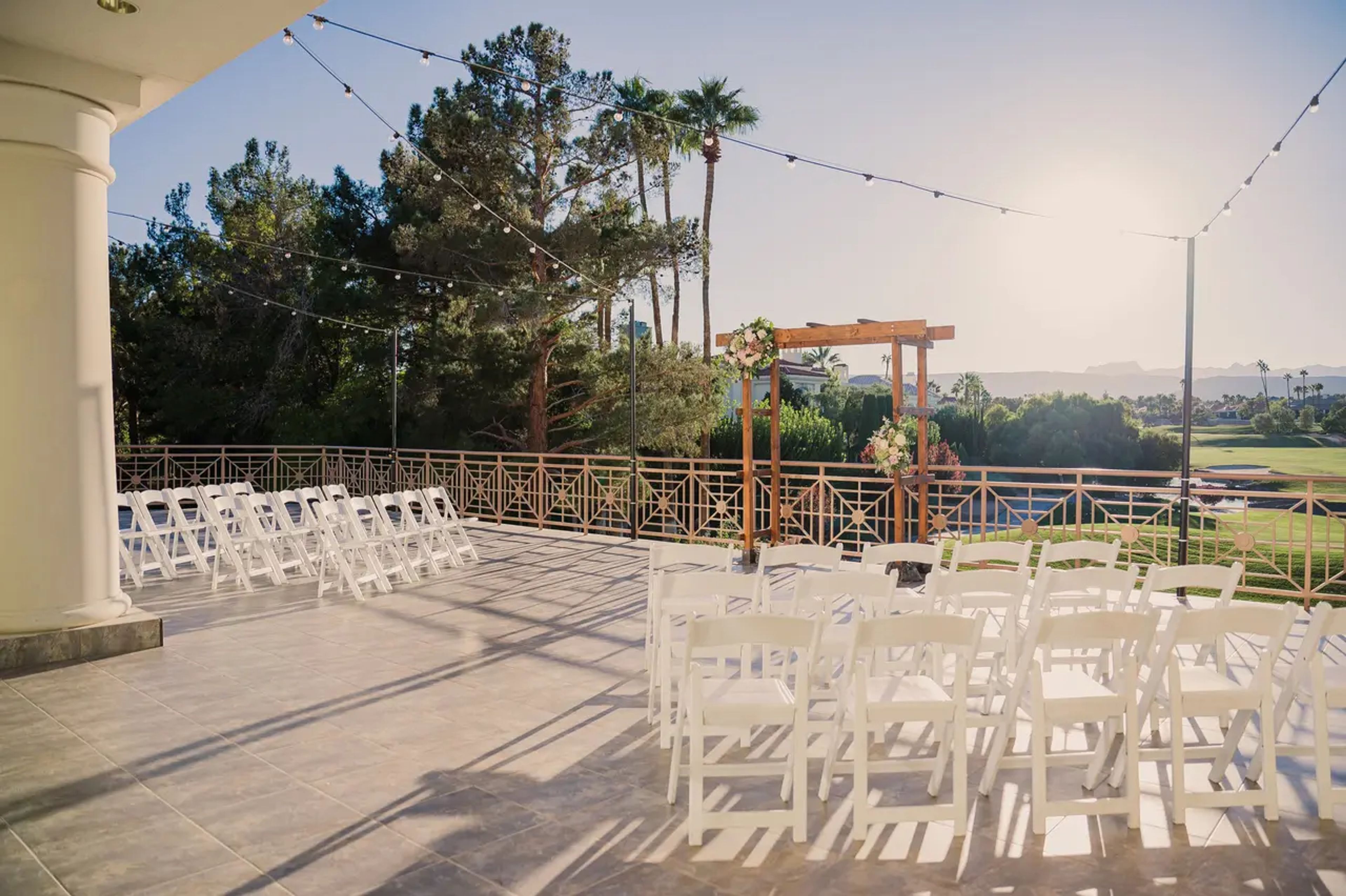 Lakeview Patio, an event space at Canyon Gate Country Club