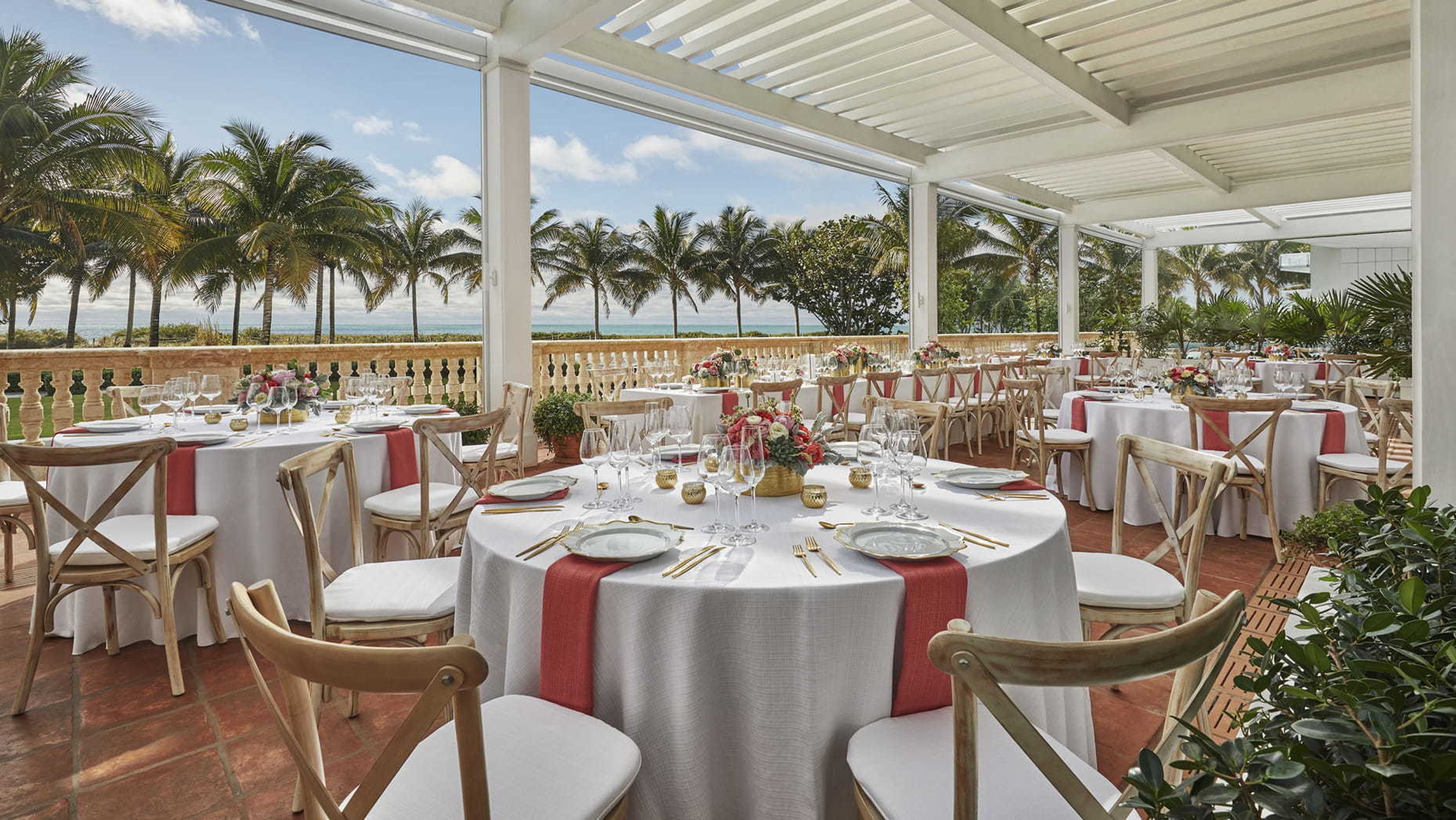 Terrace, an event space at Four Seasons Hotel at The Surf Club