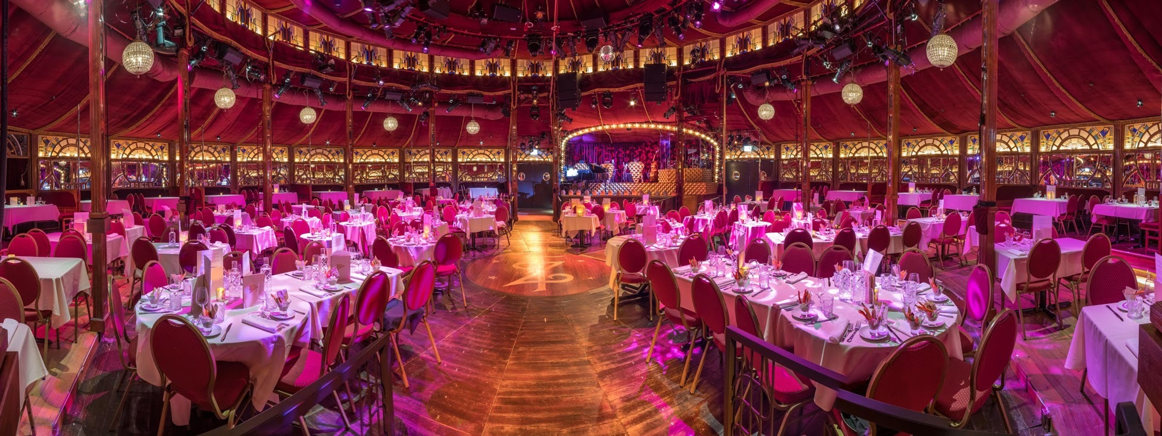 Spiegeltent ZaZou, an event space at Teatro Zinzanni