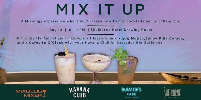 Featured photo from Mixology Mixer x Havana Club Tasting Class