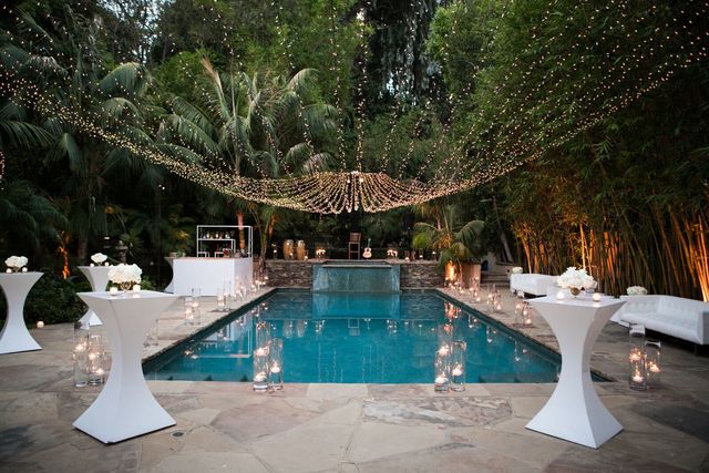 Featured photo from Modern Starry Night Poolside Engagement Party in Los Angeles, CA